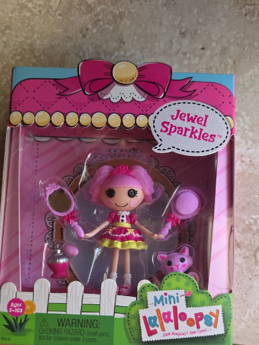 Mini Jewel Sparkles Pink Doll Playset